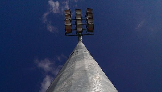 Fundament til stadionmast