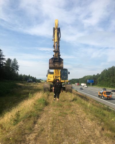 Montage af støjskærm